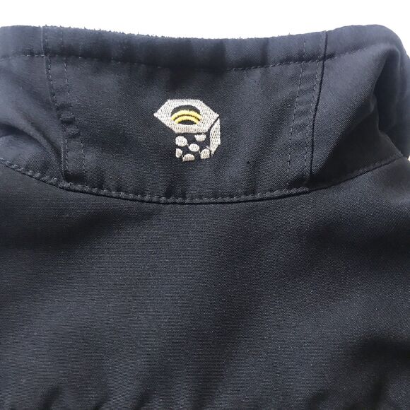 Mountain Hardwear Gore Windstopper Fleece Jacket Black Womens SZ 10 Zip Pkts USA - Picture 11 of 12